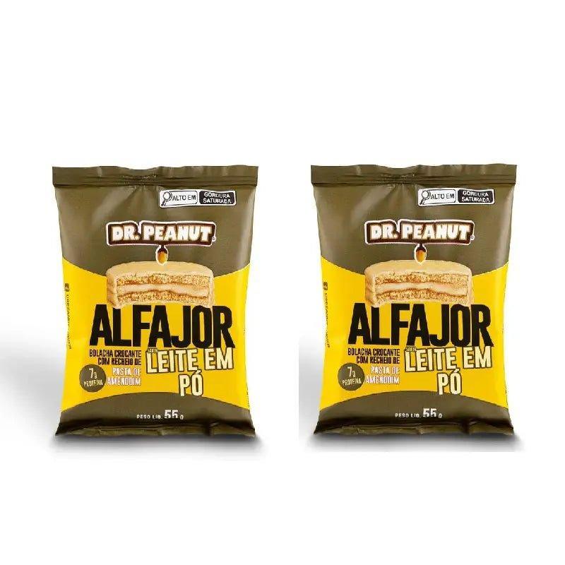 Alfajor Dr Peanut sabor leite em pó 2x55G - MEUBRASILONLINE