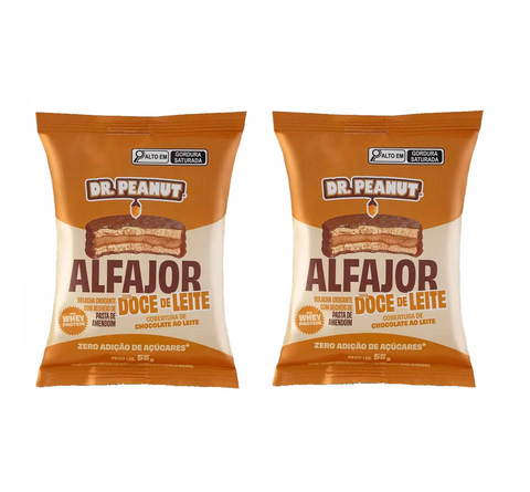 Dr Peanut Dulce de Leche Alfajor 2x55G