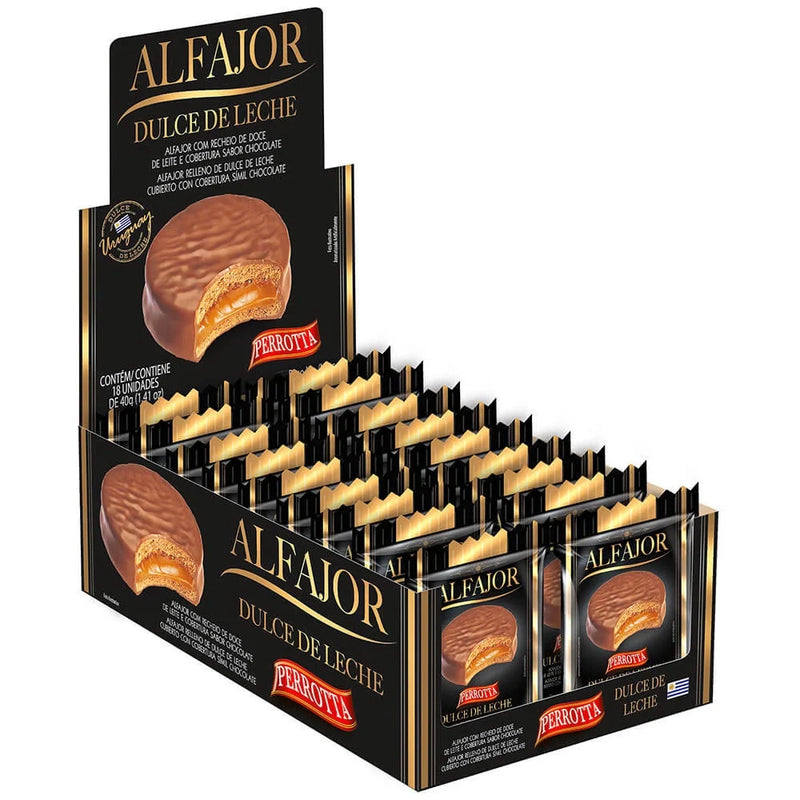 Alfajor Doce leite Perrota 40G Pack 2Unid - MEUBRASILONLINE