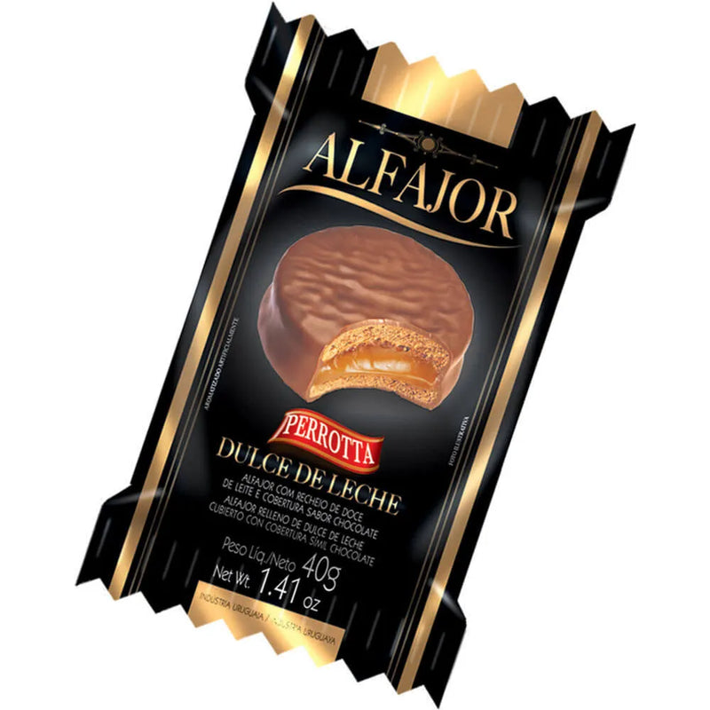 Alfajor Doce leite Perrota 40G Pack 2Unid - MEUBRASILONLINE