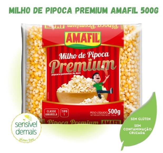 Amafil Milho para Pipoca Premium 500g - MEUBRASILONLINE