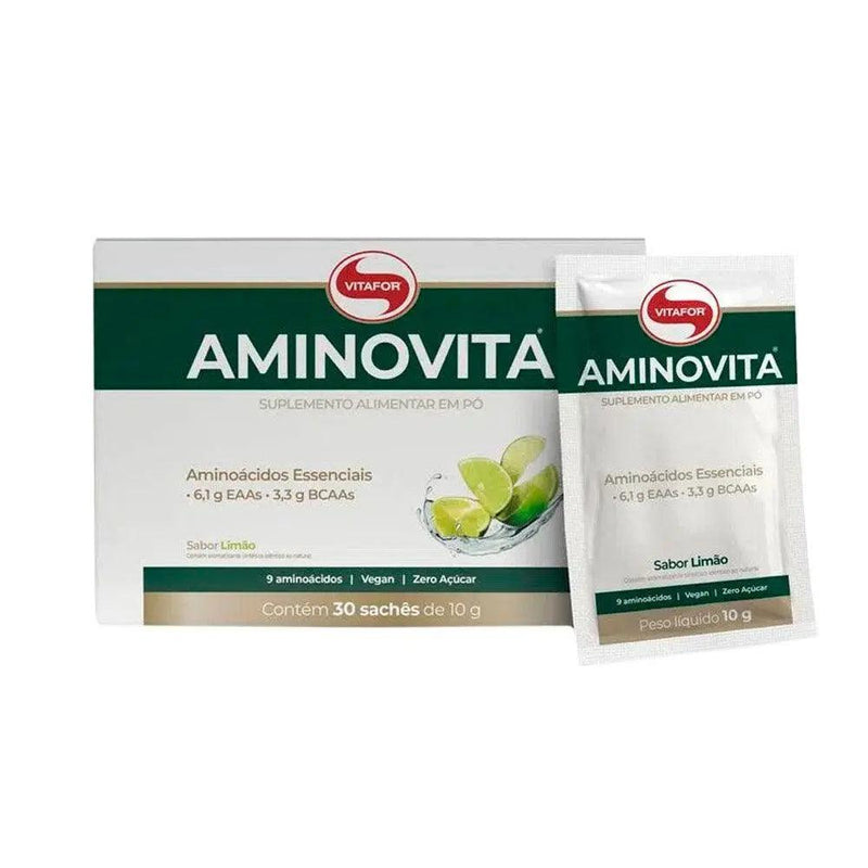 Aminovita Limão Vitafor 30 sachês de 10g - MEUBRASILONLINE