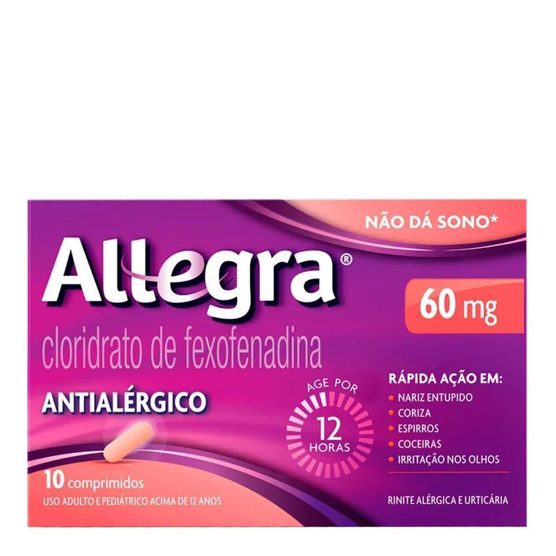 Antialérgico Allegra 60mg - Meu Brasil On Line