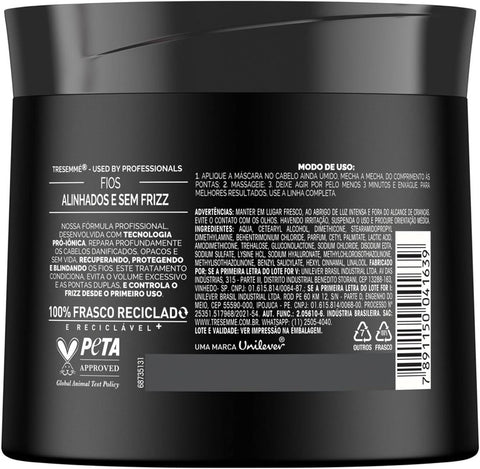 TRESemmé Máscara Tratamento Blindagem AntiFrizz Ácido Hialurônico e Queratina Hidrolisada 400G