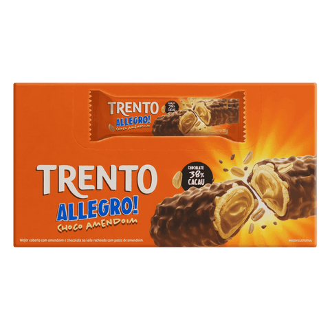 Trento Allegro Choco + Amendoim 416G - MEUBRASILONLINE