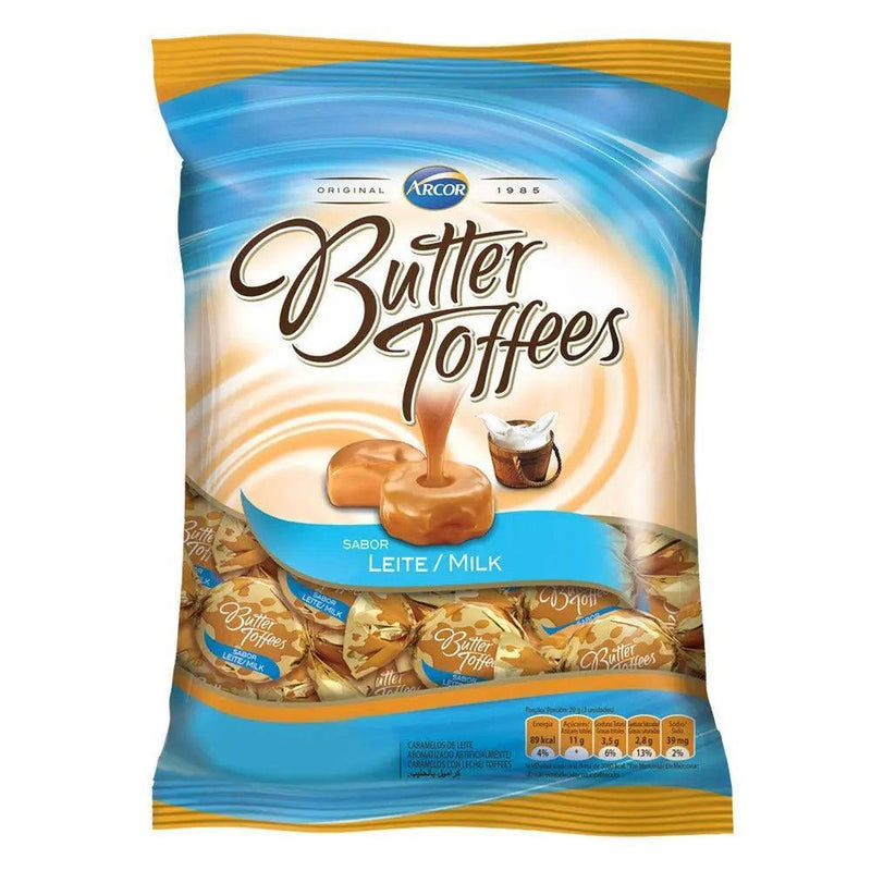 Arcor Bala Butter Toffee Doce de Leite 600g - Meu Brasil On Line