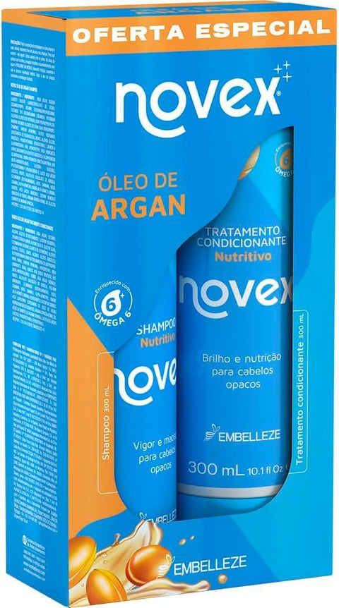 Novex Argan Oil Shampoo + Conditioner Kit 300ml