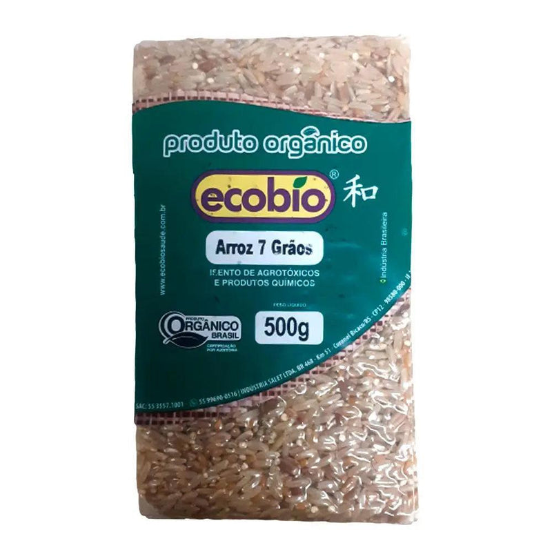 Arroz 7 Grãos Orgânico Ecobio 500g - MEUBRASILONLINE