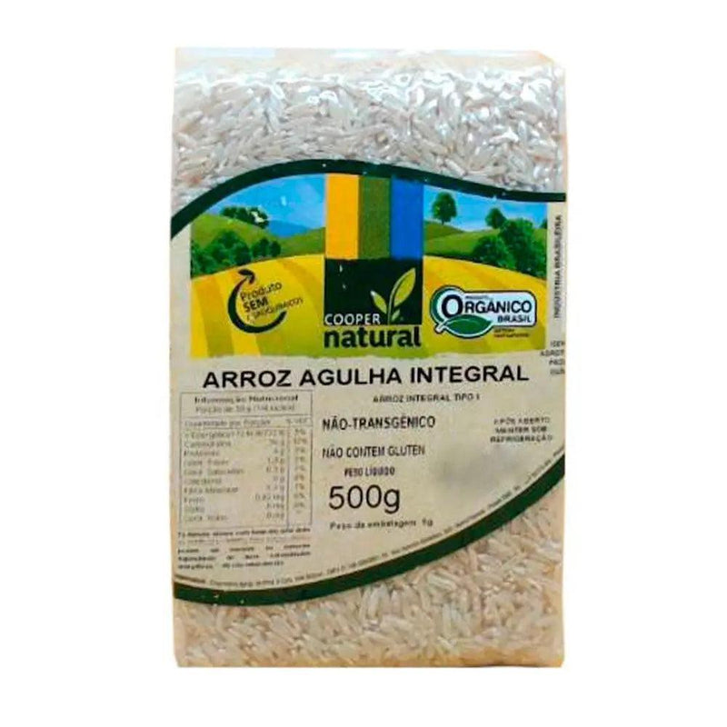 Arroz Agulha Integral Orgânico Coopernatural 500g - Meu Brasil On Line