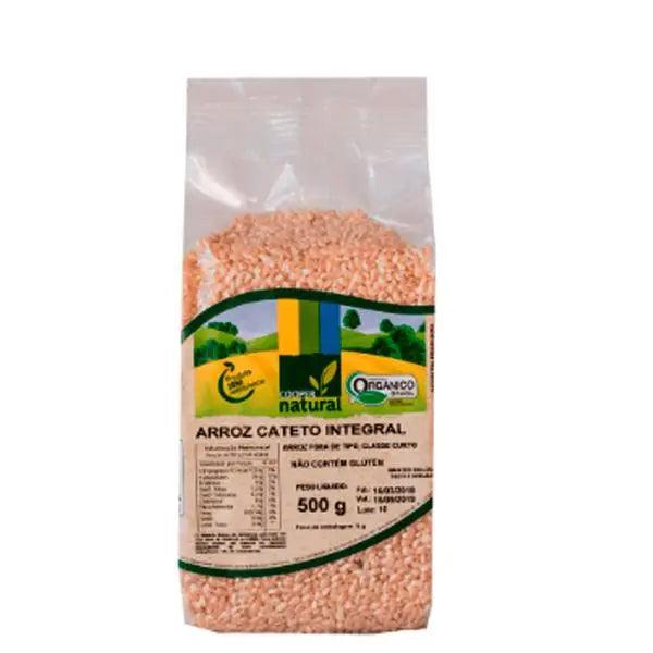 Arroz Cateto Integral Orgânico CooperNatural 500g - MEUBRASILONLINE