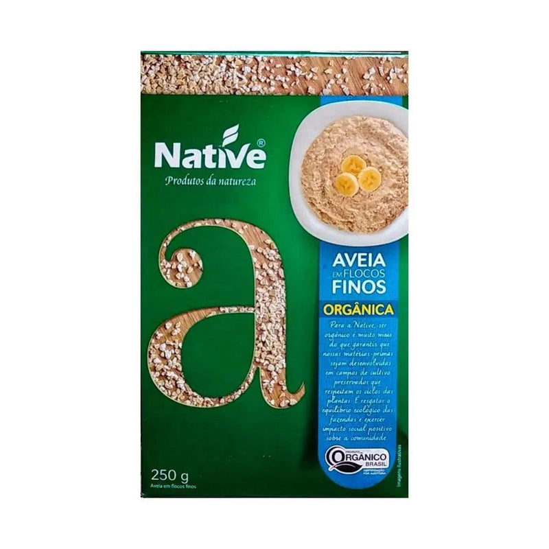 Aveia em Flocos Finos Orgânico Native 250g - Meu Brasil On Line