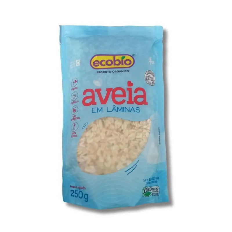 Aveia em Lâminas Orgânica Ecobio 250g - MEUBRASILONLINE