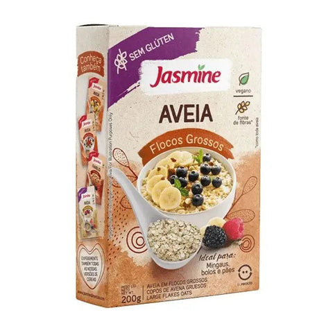 Aveia Sem Glúten em Flocos Grossos Jasmine 200g - MEUBRASILONLINE