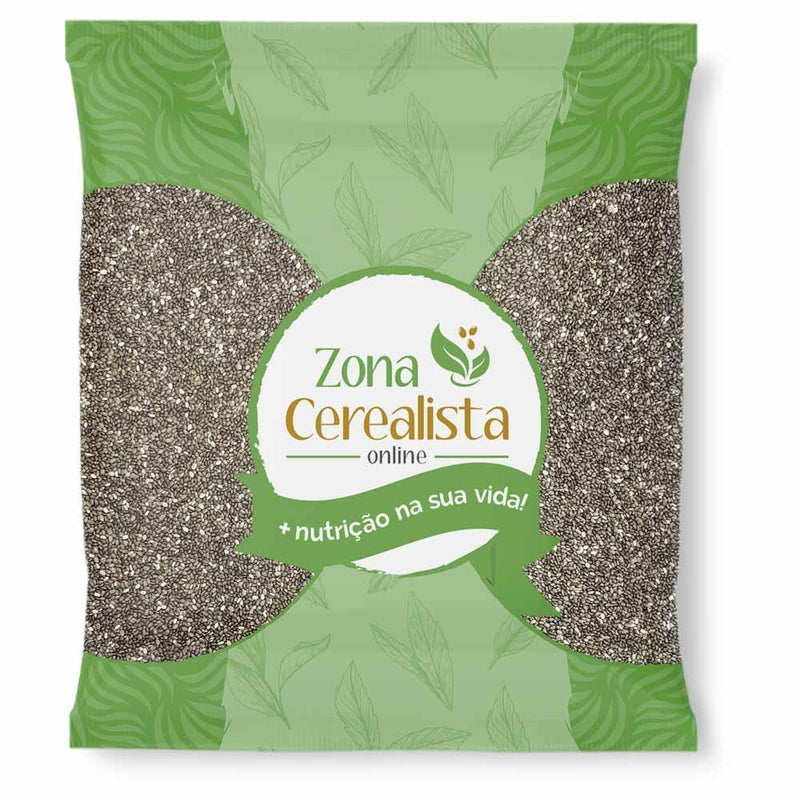 Semente de Chia Preta (Granel 500g) - MEUBRASILONLINE