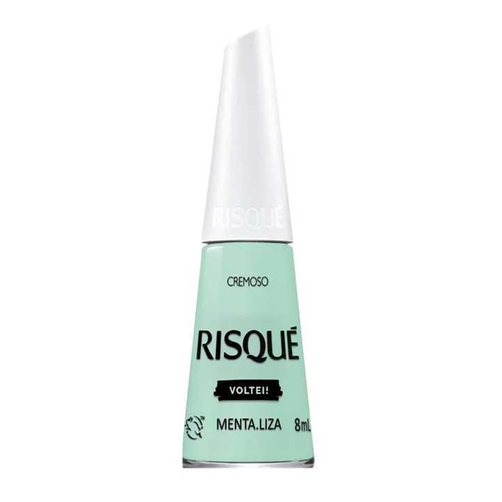 Esmalte Voltei Menta Liza Risque 8ml - MEUBRASILONLINE