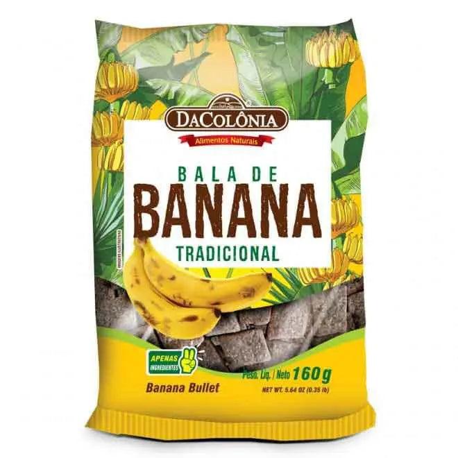 Bala de Banana Tradicional Da Colonia 160g - Meu Brasil On Line