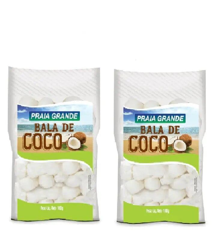 Bala De Coco 2 x 100g 230G Sweets and bakery Meu Brasil On Line