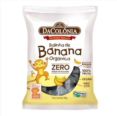 Bala de Banana Organica Zero 100g DaCôlonia