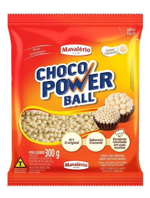 Choco power ball mini branco 300G - MEUBRASILONLINE