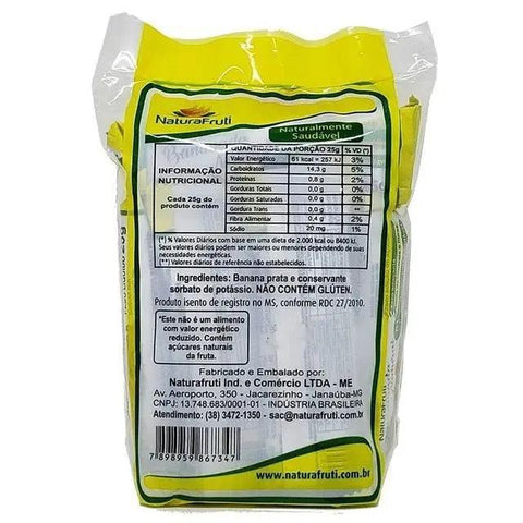BANANADA NATURAL ZERO AÇÚCAR - 250G, 10UN - NATURA FRUTI - MEUBRASILONLINE