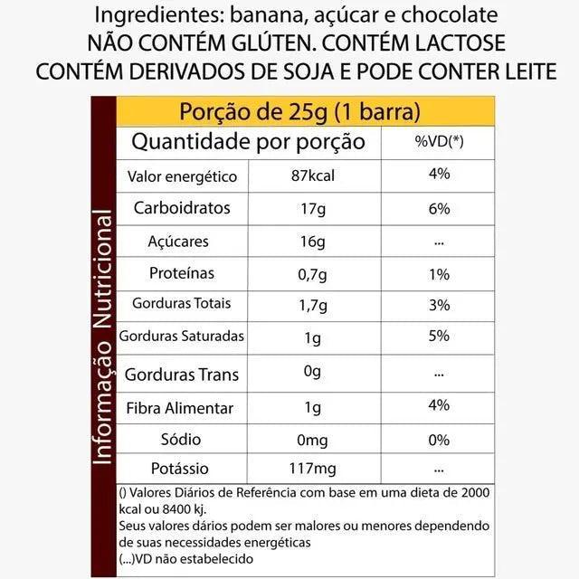 BANANINHA COBERTA COM CHOCOLATE - 200G - TACHÃO DE UBATUBA - Meu Brasil On Line