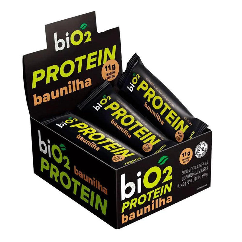 Barrinha de Proteína Baunilha Bio2 (12 un de 45g) - Meu Brasil On Line