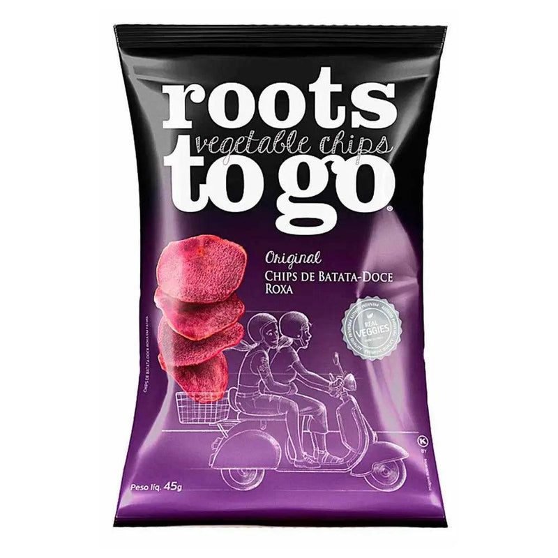 Batata Doce Roxa Chips Roots To Go 45g - Meu Brasil On Line