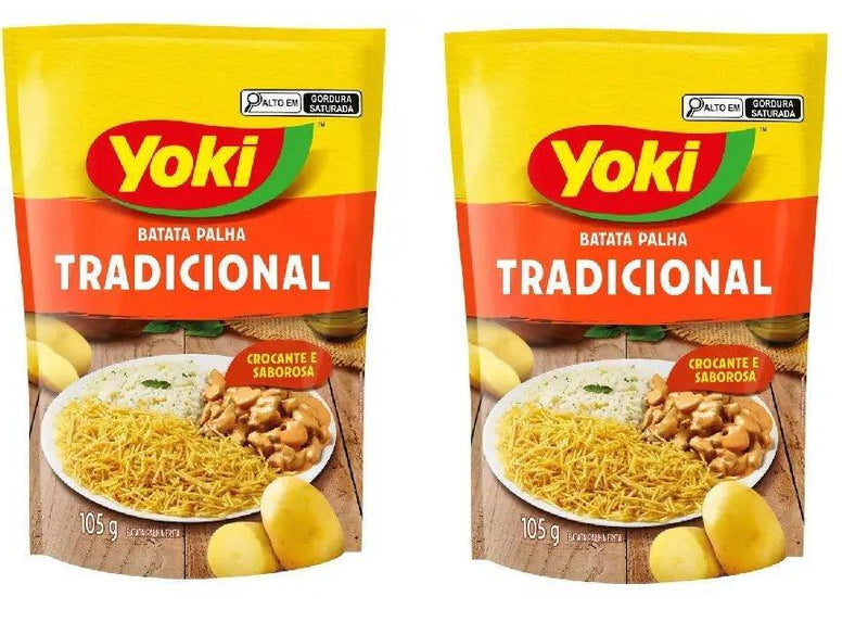 Batata Palha Yoki tradicional 2 x 105g 210G - Meu Brasil On Line