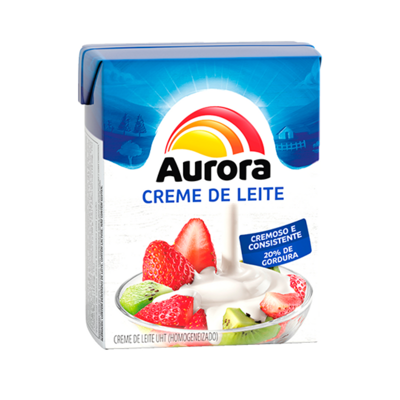 Creme de leite UHT Aurora 200ml