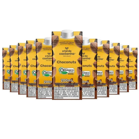 Bebida Vegetal Chocolate Choconuts A Tal da Castanha (Cx 12un de 200ml) - MEUBRASILONLINE