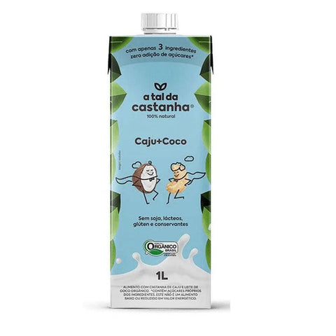 Bebida Vegetal Orgânica Caju e Coco A Tal da Castanha 1L - MEUBRASILONLINE
