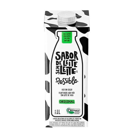Bebida Vegetal Orgânica Possible Sabor de Leite 1L - MEUBRASILONLINE