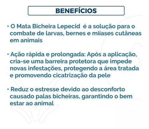 Spray para Bichera de Perro Plata Mata Bichera Lepecid