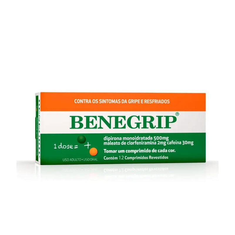 Benegrip 500 Mg + 30Mg + 2Mg 17G - MEUBRASILONLINE