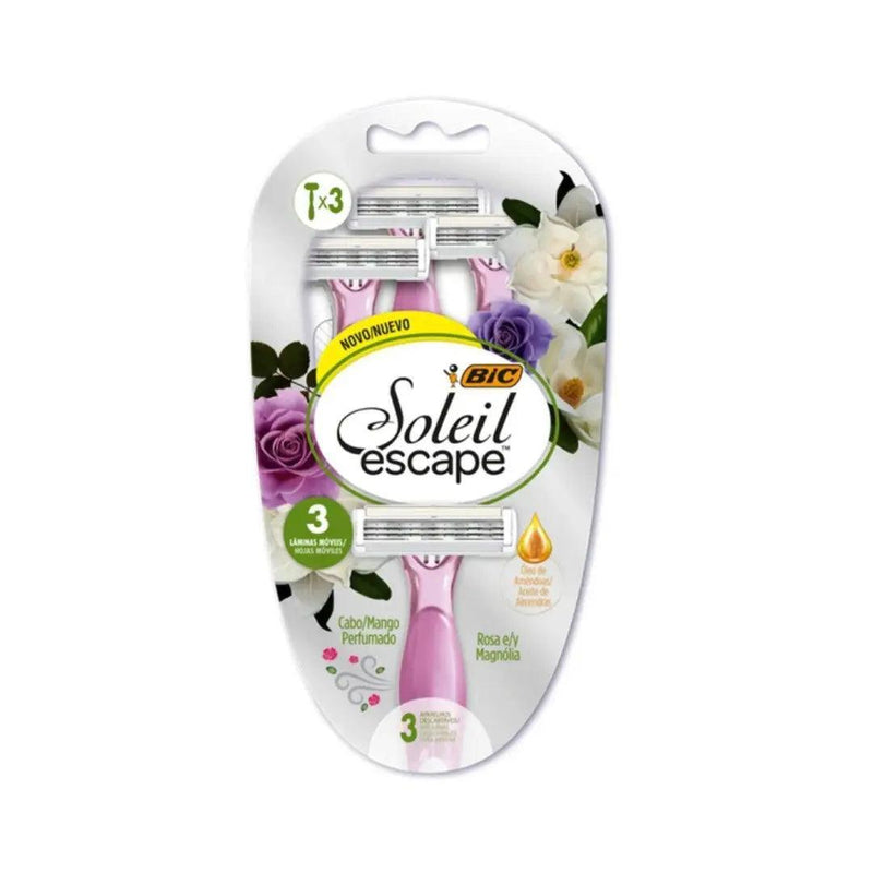 BIC APAR SOLEIL ESCAPE ROSA 3UN - Meu Brasil On Line