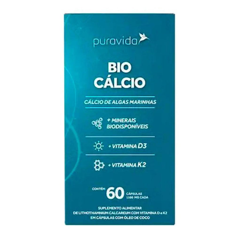 Bio Cálcio Puravida 60 Caps - Meu Brasil On Line