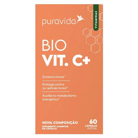 Bio Vit. C+ Puravida 60 Caps - MEUBRASILONLINE