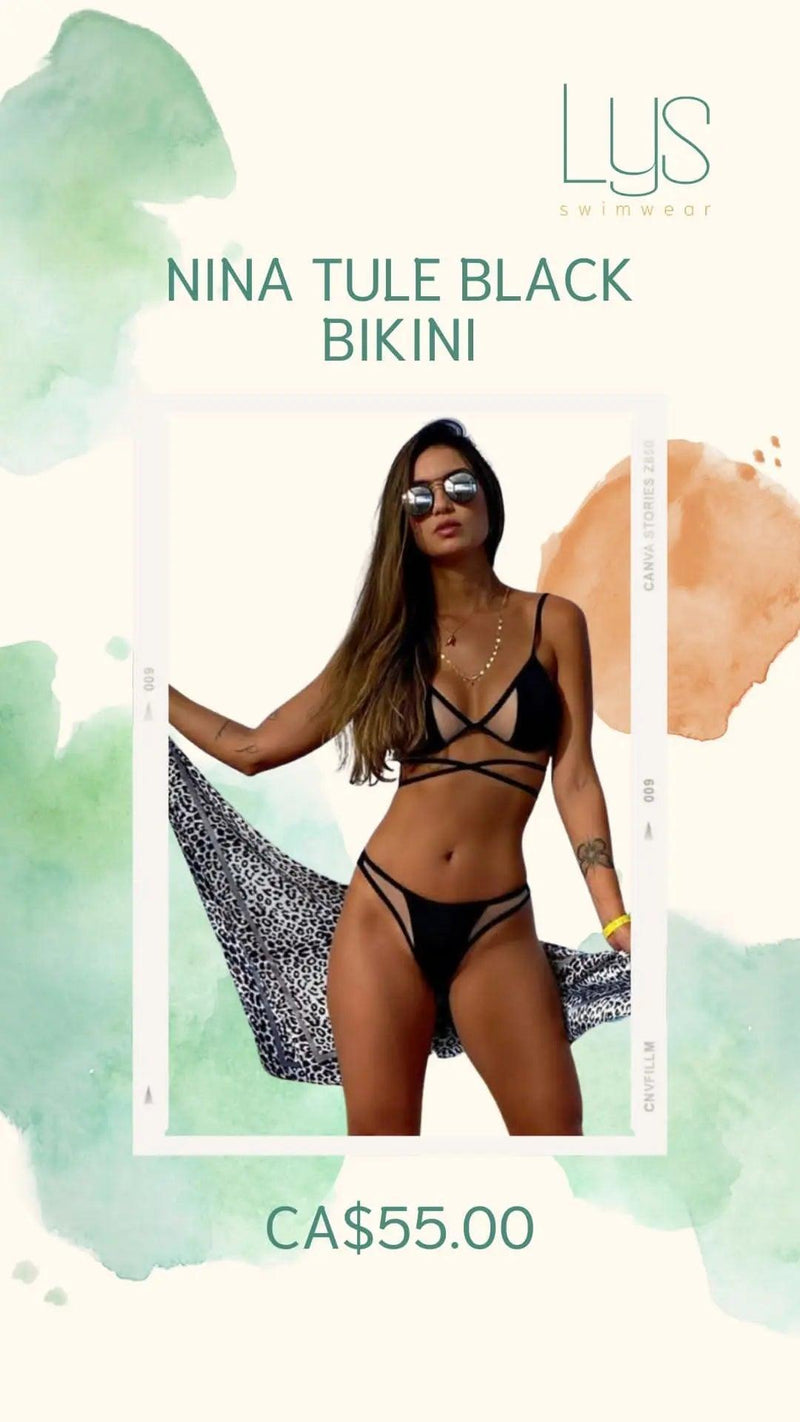 Biquínis Brasileiro com Tule (LYS SWIMWEAR) - MEUBRASILONLINE