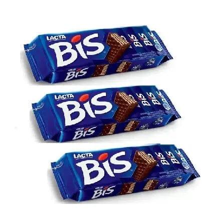 Bis Lacta ao leite 3 x 100g 300G Chocolate Meu Brasil On Line