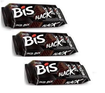 Bis Lacta Black 3 x 100g - MEUBRASILONLINE