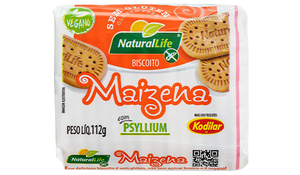 Biscoito de Maizena Vegano Sem Glúten NaturalLife 112g