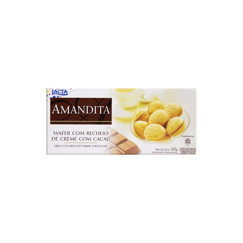 Biscoito Lacta Wafer Amandita 200g - Meu Brasil On Line