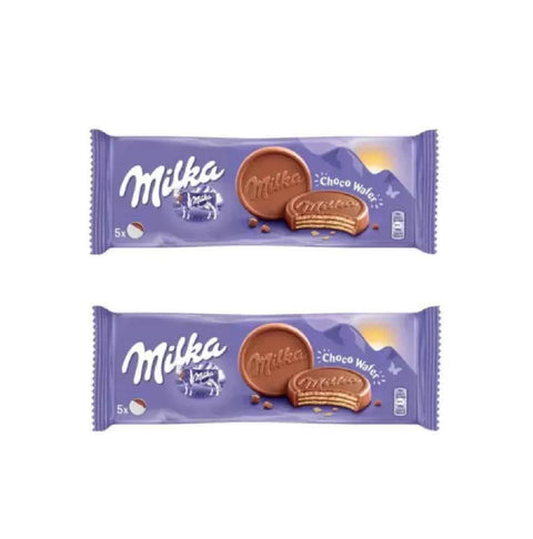 Biscoito Milka Choco Wafer Chocolate ao Leite 2x150g - MEUBRASILONLINE