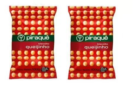 Biscoito Salgadinho Queijinho Piraquê 2 x 100g - Meu Brasil On Line