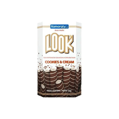 Biscoito Wafer Look Cookies E Cream Itamaraty 55g - MEUBRASILONLINE