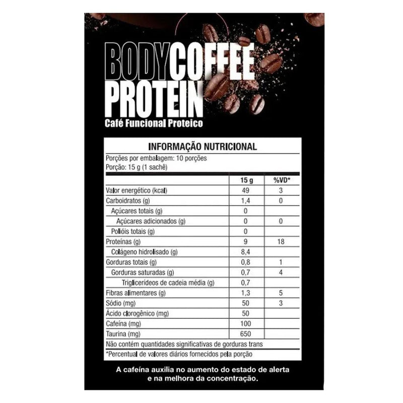 Body Coffee Protein Sabor Cacau (10 Sachês de 15g) - Meu Brasil On Line