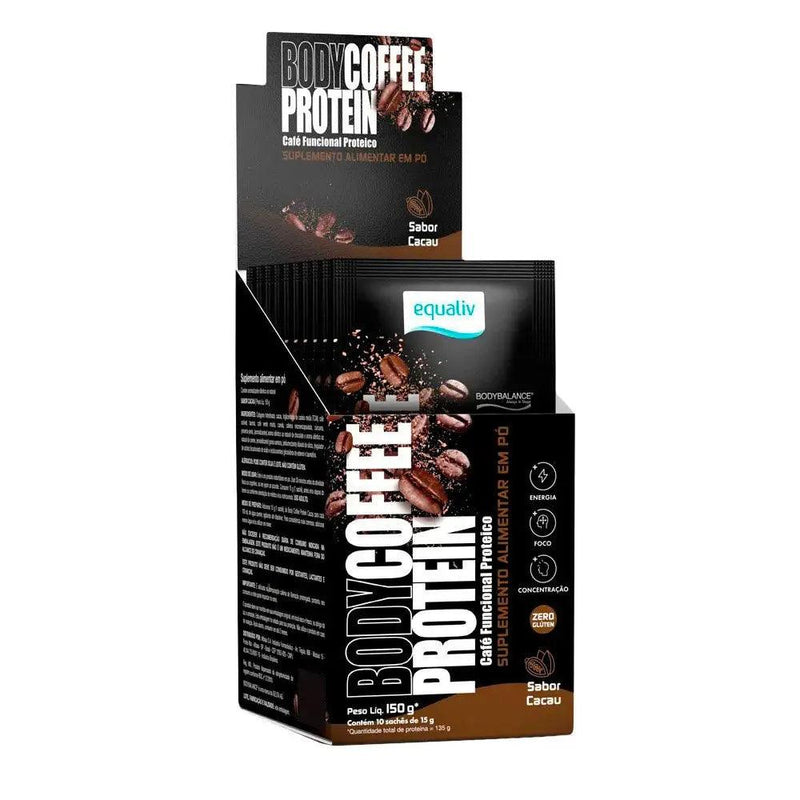 Body Coffee Protein Sabor Cacau (10 Sachês de 15g) - Meu Brasil On Line