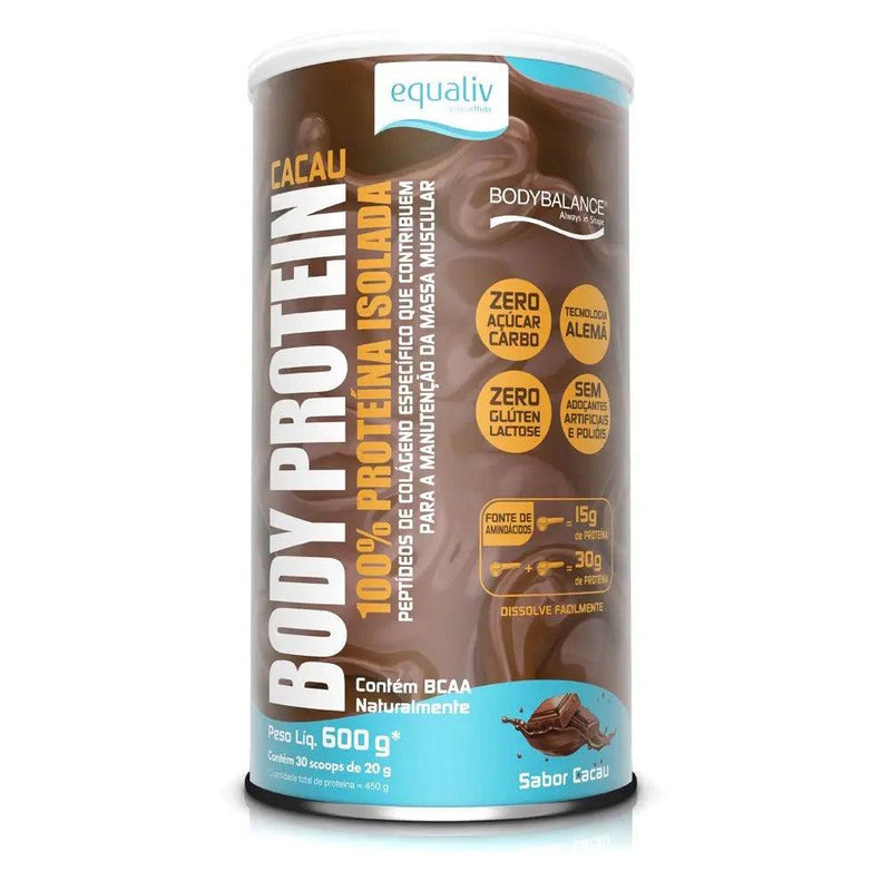 Body Protein Cacau Equaliv 600g - MEUBRASILONLINE