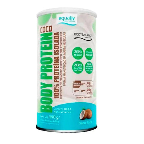 Body Protein Coco Equaliv 440g - MEUBRASILONLINE