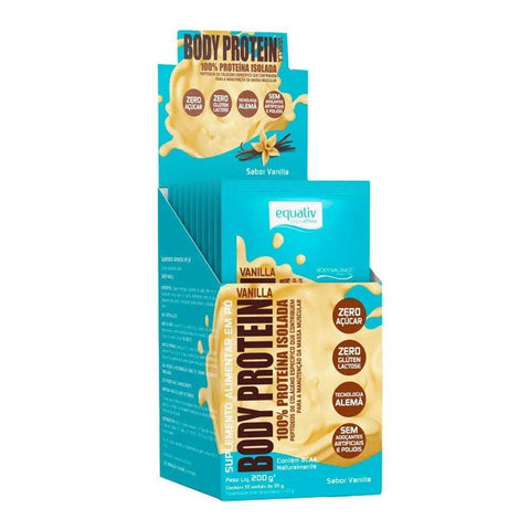 Body Protein Vanilla Equaliv (10 sachês de 20g) - MEUBRASILONLINE